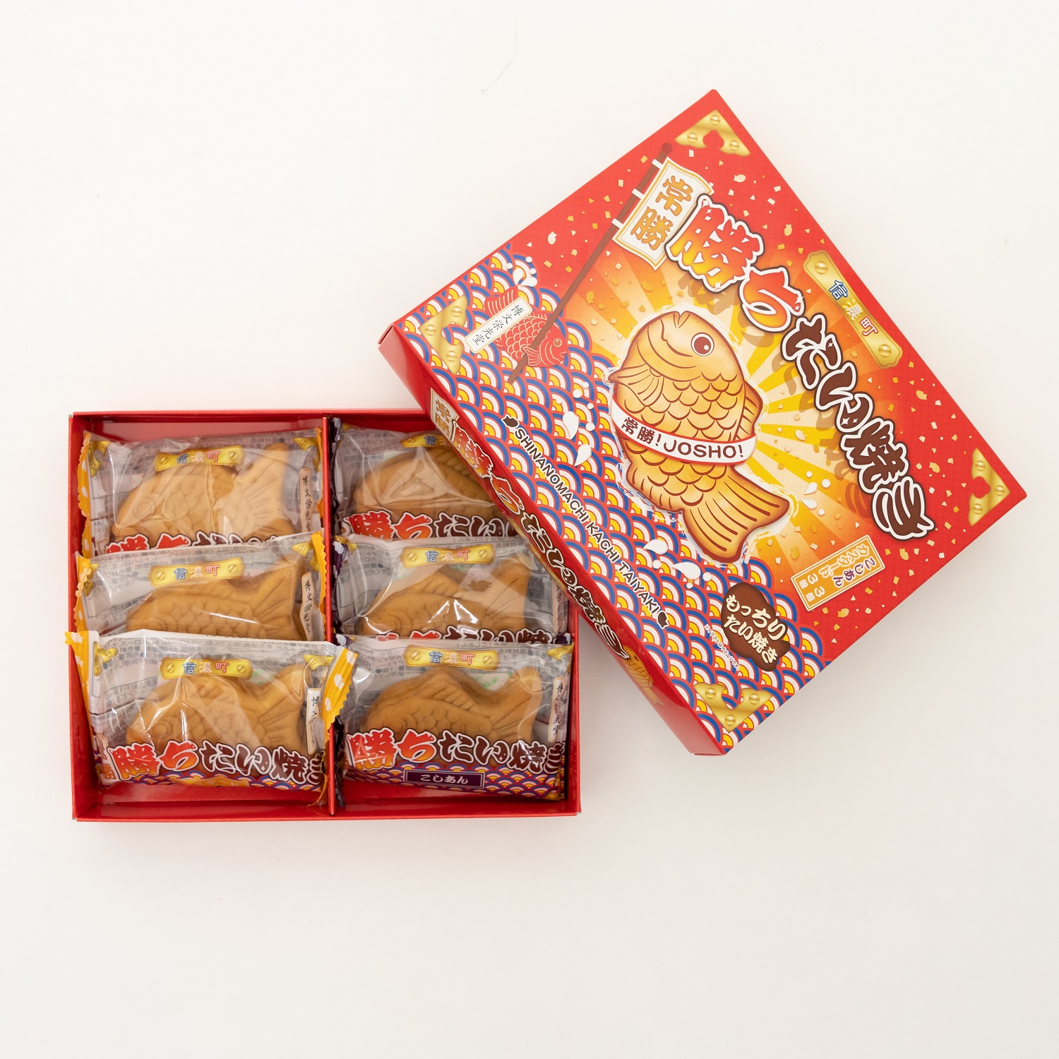信濃町 勝ちたい焼きこしあん＆クリーム / 個包装 6個（こしあん3個